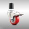 Service Caster 3.5 Inch 316SS Red Poly Swivel 1-7/8 Inch Expanding Stem Caster Lock Brake SCC SCC-SS316TTLEX20S3514-PPUB-RED-178 - alternate 1